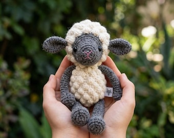 Schaf Amigurumi Häkelanleitung, Anfänger-Spielzeug (PDF-Muster)
