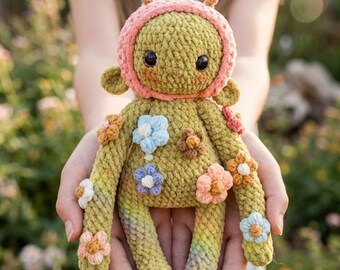 Häkelpuppe Amigurumi, Anfänger mit Häkelanleitung (PDF-Muster)