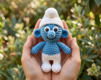 Schlumpf Puppe Häkeln Amigurumi Anleitung (PDF)