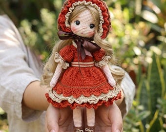 Crochet Doll Amigurumi Pattern, Easy Anfänger Spielzeug (PDF Pattern)