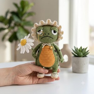 Newt Crochet Pattern, Amigurumi Frog PDF, Cute Grumpy Woodland Plushie, DIY Amphibian Toy, Easy Amigurumi Tutorial, Instant Download