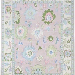 10x14 Muted Colour beige knots Turkish Oushak Rug luxury modern for living room area Rug for bedroom hall kitchen All Rooms Rug 9x12, 8x10