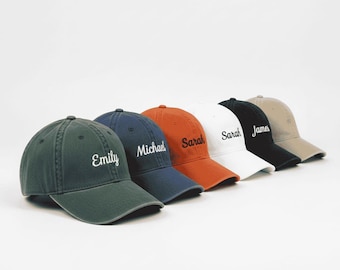 Custom Text Embroidered Hat | Personalized Baseball Cap