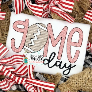 Game Day Football Sketch Stitch Embroidery Design 5x7 6x10 8x8 8x12 9x9