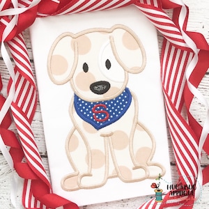 Dog Bandana Satin Stitch Applique Design 5x7 6x10 8x8 9x9 8x12