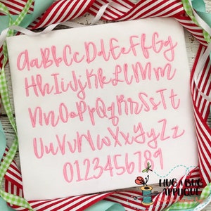 Brandybuck Satin Stitch Stickerei Schrift 1 &quot;1,5&quot; 2&quot; 2,5 &quot;3&quot;