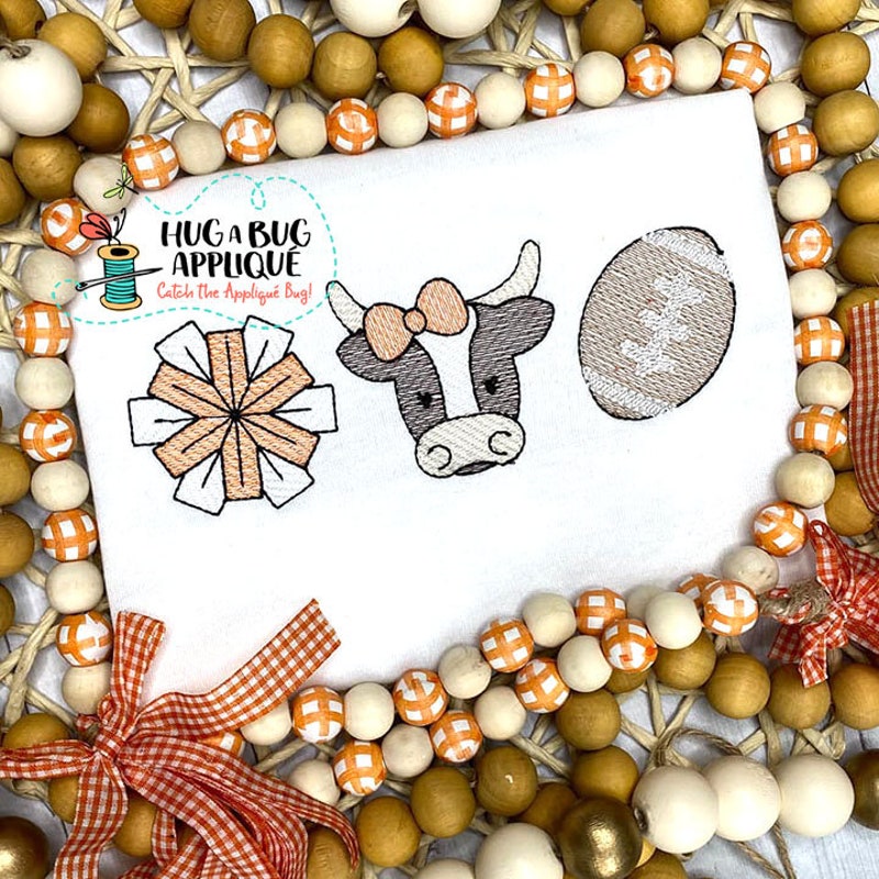 Lil' Longhorn Embroidered Footie main image 1