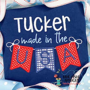Made in the USA Satin Stitch Applique Design 5x7 6x10 8x8 9x9 8x12