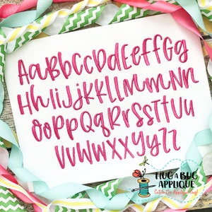 Joyfully Satin Stitch Embroidery Font 1 1.25 1.5 1.75 2 2.25 2.5 image 2