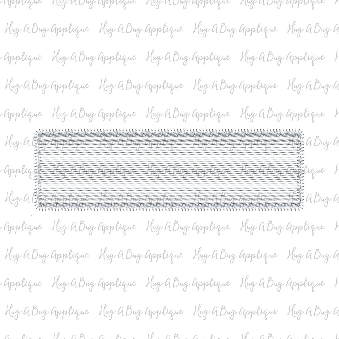 Rectangle Box Name Box Sketch Stitch Embroidery Design 25 Sizes - Etsy