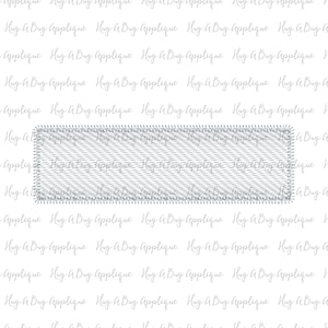 Rectangle Box Name Box Sketch Stitch Embroidery Design 25 Sizes
