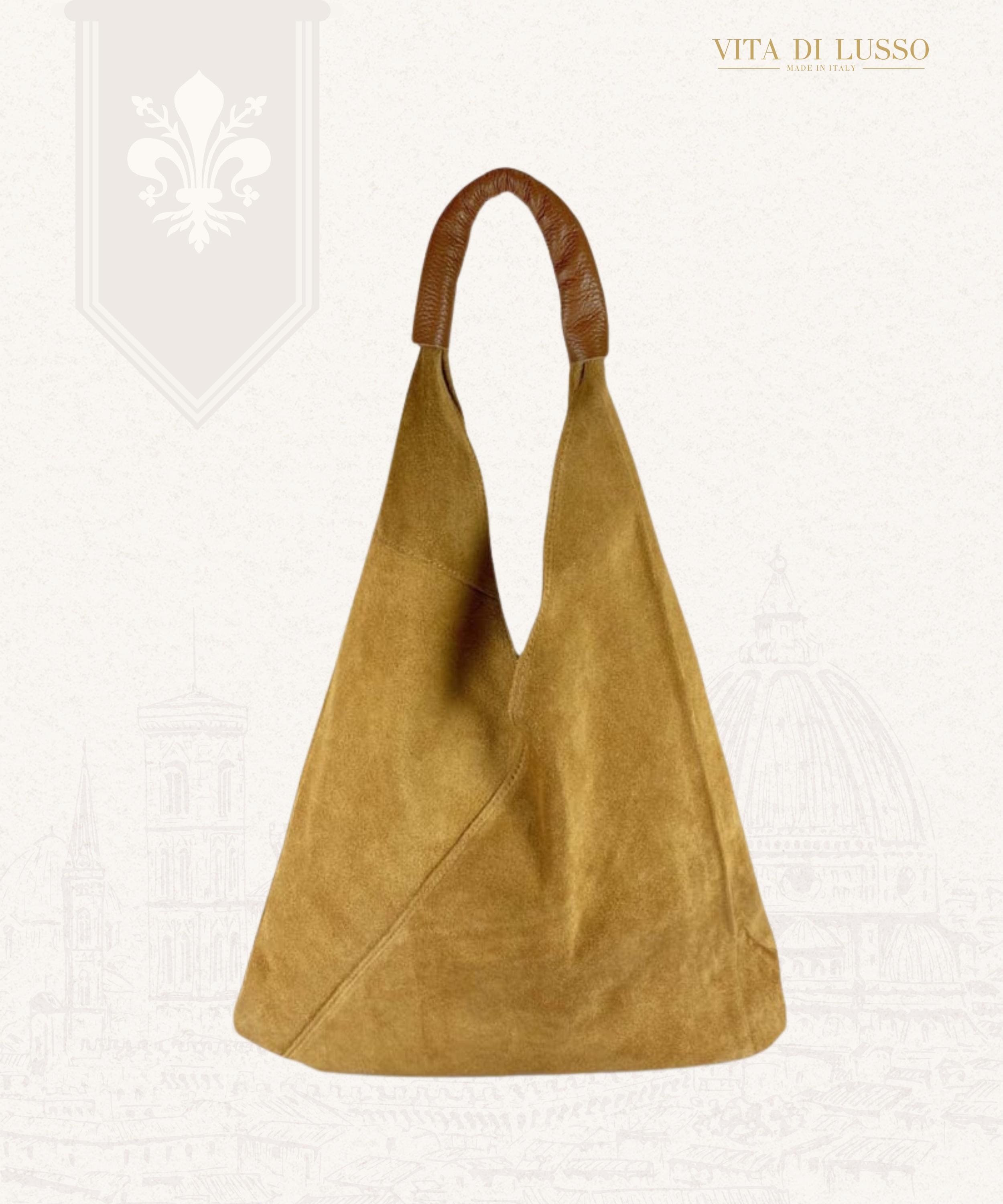 Aren - Borsa A Tracolla E Clutch In Vera Pelle Donna, Made In Italy, 28x22x5 Cm