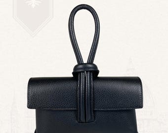 Maxon Collection Black ITALIAN NAPPA LEATHER Crossbody W  display picture 1