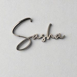Custom Wooden Acrylic Name Sign | Baby Nursery Decor | Living Room Wall Art | Party Decoration | Mirror Acrylic Wall Decor