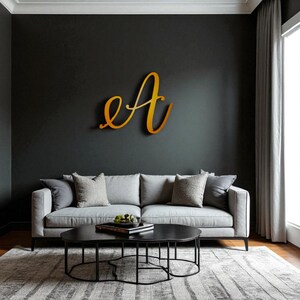 Decorative Wooden Acrylic Initial Wall Art - Custom Name Letter Sign for Nursery, Bedroom Decor, Wedding Gift or Baby Shower Present