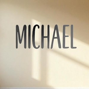 Michael Name Sign | Custom Acrylic Baby Name Plaque | Nursery & Kids Room Wall Decor | Personalized Acrylic Letters for Wall