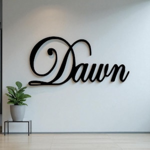 Spiegel Dawn Acryl Namensschild fürs Kinderzimmer | Benutzerdefinierte Baby Name Wand Dekor | Personalisiertes Zeichen | Laser geschnittenes Kinderzimmer Namensschild