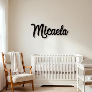 Personalisierte Acryl Holz Namensschild | Kinderzimmer Wand Dekor für Baby | Benutzerdefinierte Namenstafel | Kinder Schlafzimmer Laser Cut Schild