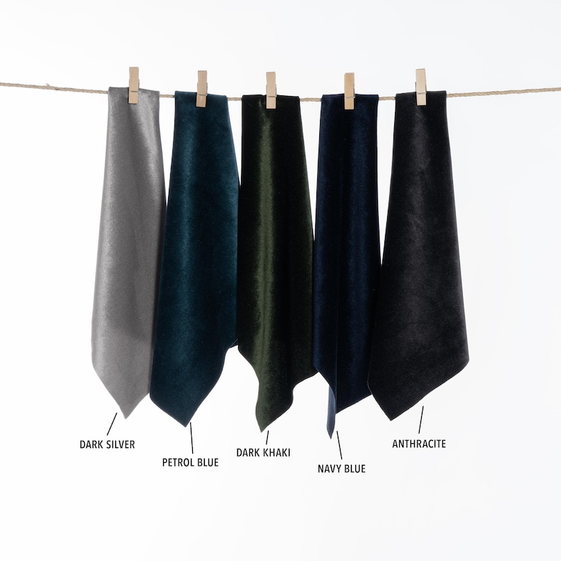 Handmade Velvet Drapery Panels – 100% blackout cotton velvet curtains tailored by expert artisans. Available in rod pocket, grommet, hooks, back tab, or track style. Elegant and functional blackout velvet drapes for living room, bedroom, or custom projects.