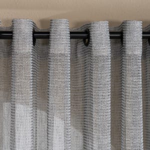 Real Organic Linen Curtains: Sheer Light Filtering Drapery - Custom Size Available