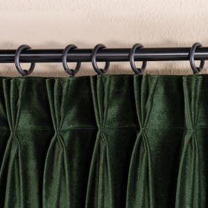 Custom Blackout Velvet Curtains, Multifunctional Header Options, 16 Colors, Blackout Bedroom, Living Room, Nursery Velvet Curtain Panels.