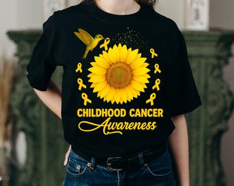 PNG de concientización sobre el cáncer infantil / SVG de cinta dorada para septiembre / Clipart de apoyo contra el cáncer / Diseño de sublimación de concientización