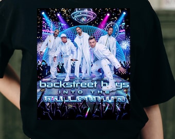 Wycieczka Backstreet Boys do Las Vegas w 2026 roku (PNG) | Projekt koszulki koncertowej w stylu vintage | Pobieranie cyfrowe dla fanów muzyki | Retro Las Vegas (PNG)