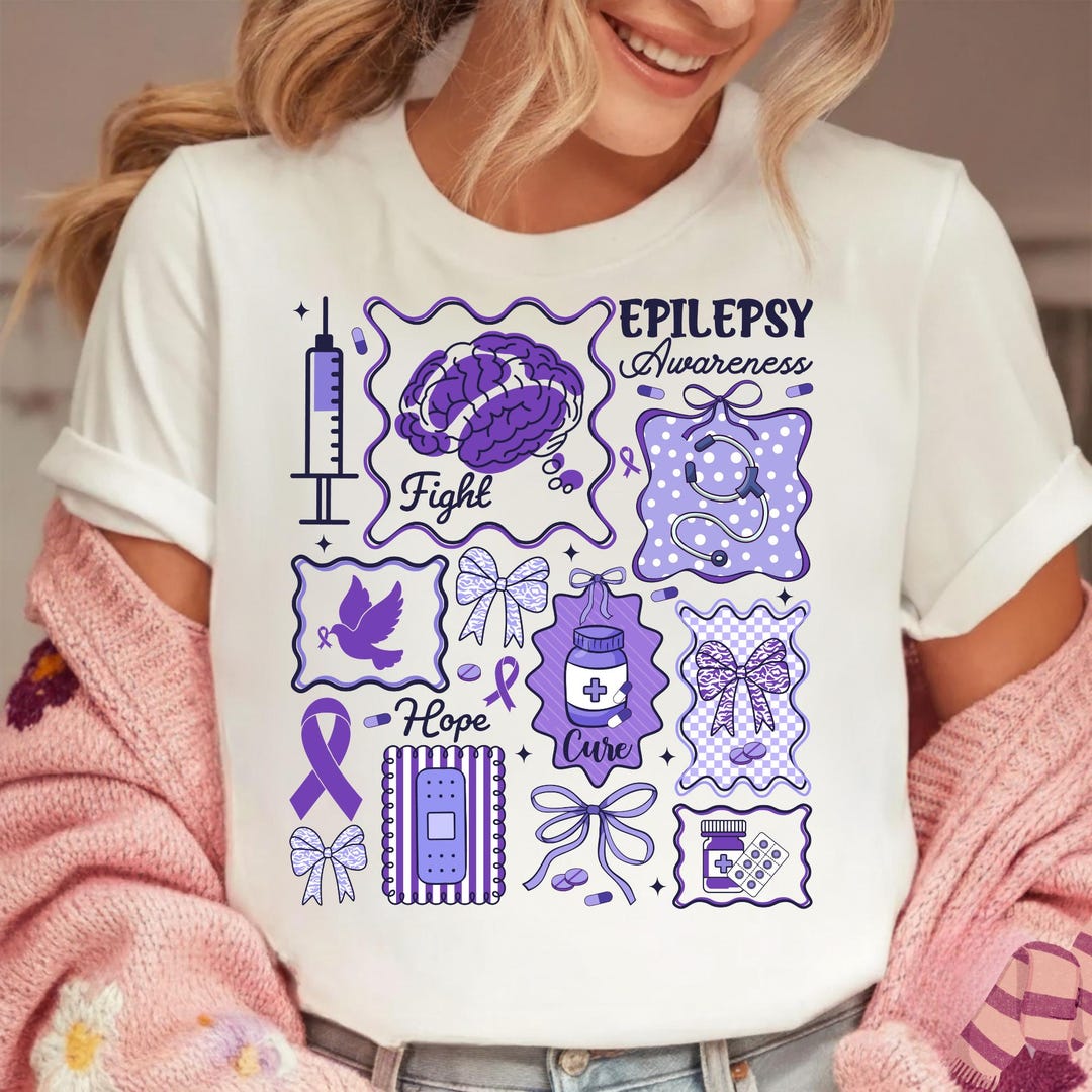 Epilepsy Awareness PNG | Purple Ribbon SVG | Fight Hope Cure ...