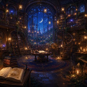 The Enchanted Library – Magical Fantasy Jigsaw Puzzle