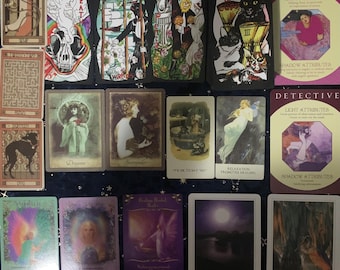 Same Day Tarot and Oracle Card Reading 10+ Cards (No Interpretation)