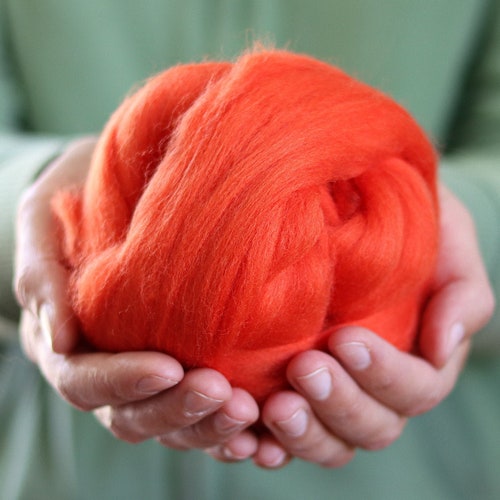 Merino Wool Roving in Black Combed Tops Needle Felting Wet Etsy