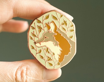 Lea Stein Fox Head Brooch - Etsy