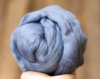 Blue Heron Merino Wool Roving for Needle Felting, Wet Felting, Spinning, Weaving - 1 oz.