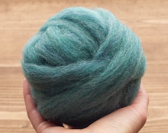Ocean - Wool Roving for Needle Felting, Wet Felting, Weaving, Spinning - 1 oz.