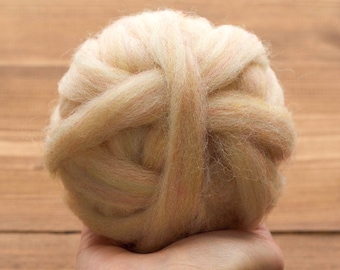 Moonstone Needle Felting Wool Roving, Wet Felting, Spinning, Dyed Felting Wool, Fiber Art Supplies - 1 oz.