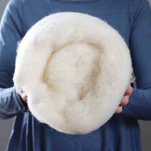 Core Wool Batting for Needle Felting and Natural Fill - 4 oz.