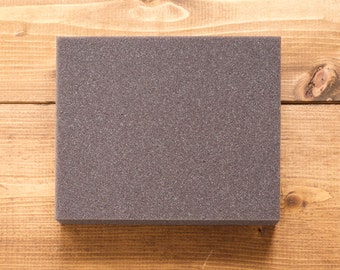thumbnail interactive-video image 1 of EFoam Multipack Of 10 Needle Felting Foam Pads – 265x145x50mm High Density – Charcoal Grey/Black, UK Made 1 of 5