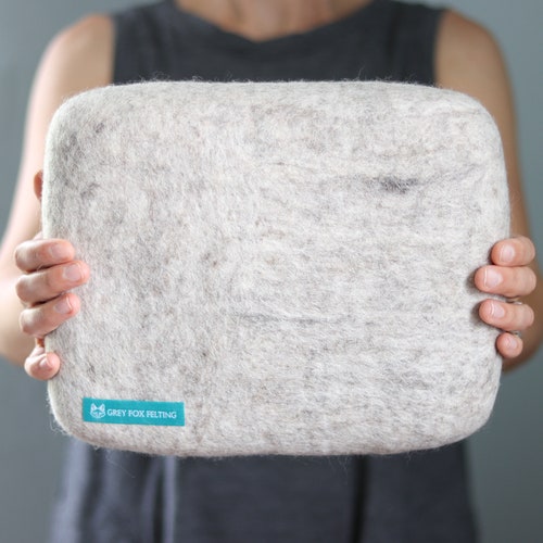 100 Natural Wool Needle Felting Mat Pure Wool Pad Etsy