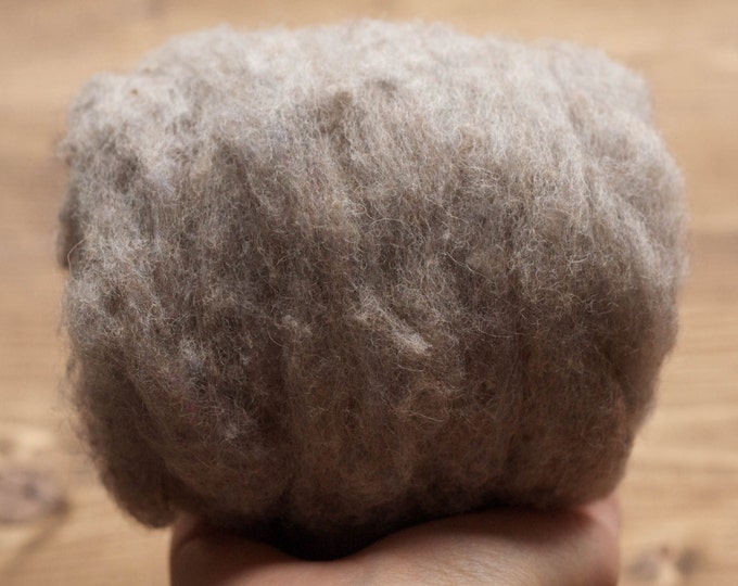 Needle Felting Wool, Wool Batting, Batts, Storm Cloud Gray, Grey, Wet