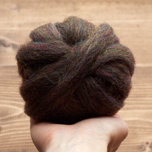 Licorice Snap Wool Roving for Needle Felting Wet Felting Etsy