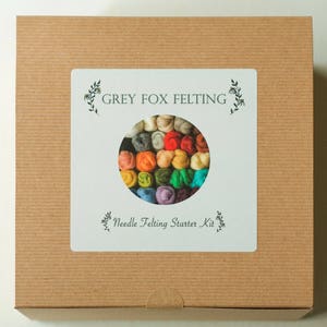 Needle Felting Kit Craft Kit Beginner DIY Kit Christmas Gift Starter Wool Batting Wool Roving Learn to Felt Creative image 2