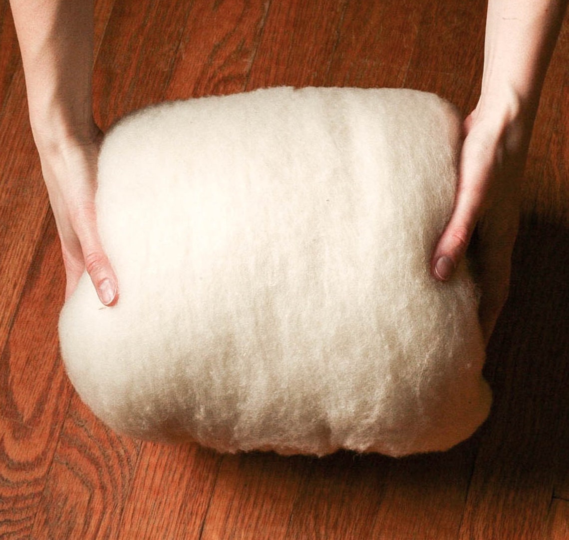 8 oz. Needle Felting Core Wool Batting Stuffing Basket Etsy