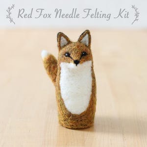 Needle Felting Kit - Red Fox - Beginner - Learn to Felt - Complete Kit - Tutorial