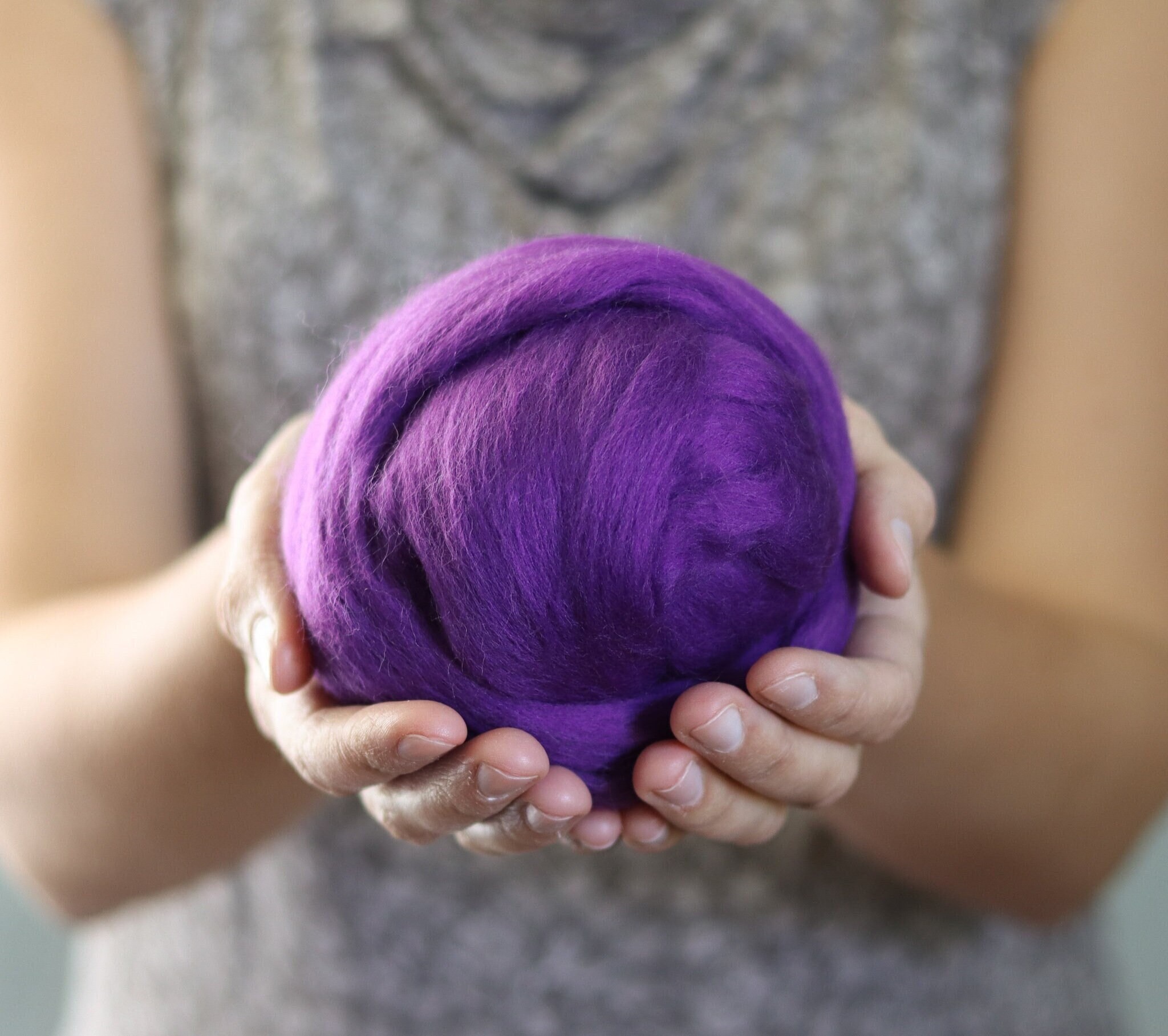 Chunky Yarn: Purple Big Value Chunky Yarn. 100g Ball of King Cole Big Value Chunky  Yarn in Purple 