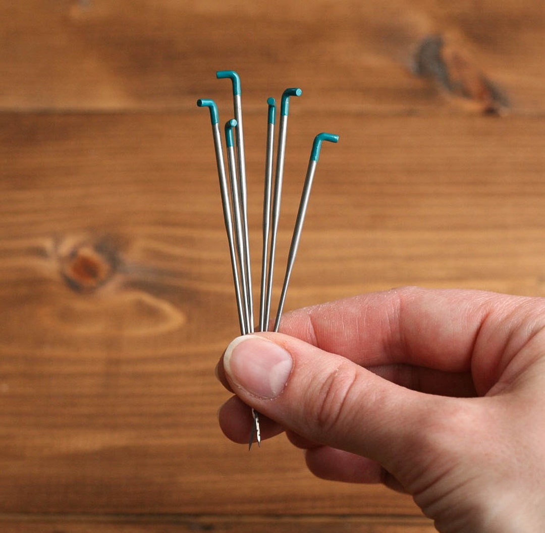 Needle Felting Needles, Color Coded Pack of 6, Regular Triangular Needles, 36T, Felting Supply