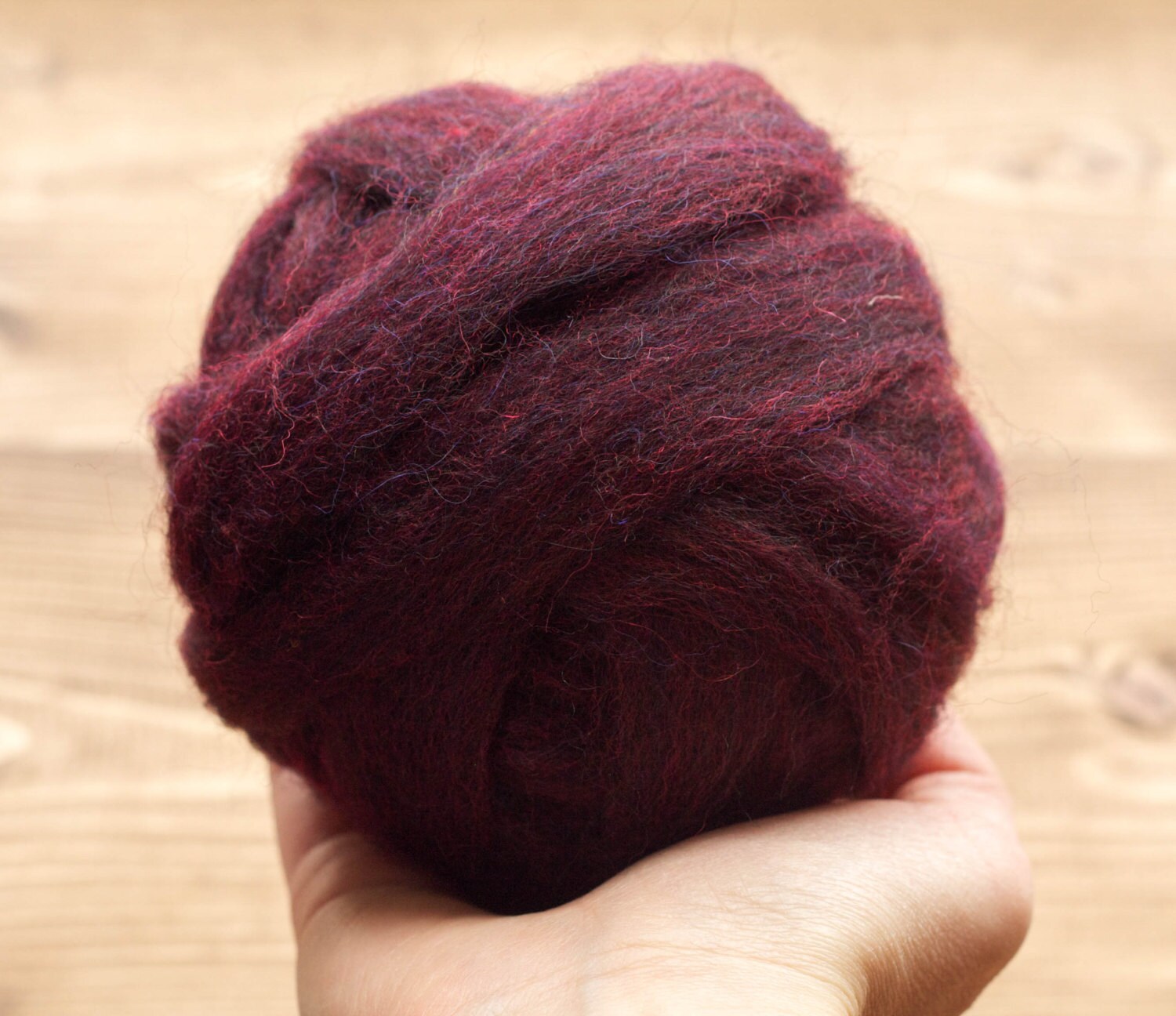 Mulberry Wool Roving for Needle Felting, Wet Felting, Spinning, Weaving - 1 oz.