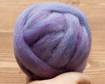 Petunia Wool Roving for Needle Felting - Wet Felting, Spinning, Weaving, Fiber Art Supplies - 1 oz.