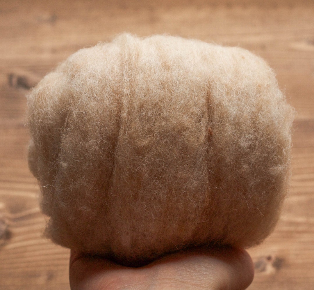 Blended Wool Batting for Needle Felting Sand Wet Felting, Spinning