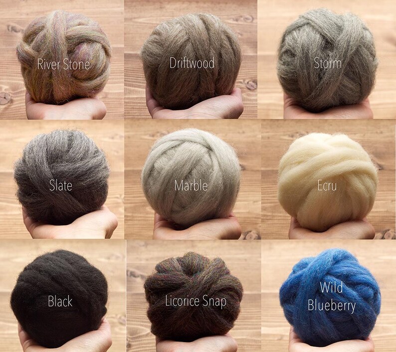 Customized Fiber Sampler YOU CHOOSE 6 Samples DIY Craft Supplies Weaving Felt Wet Felting Needle Felting Wool Roving Assortment