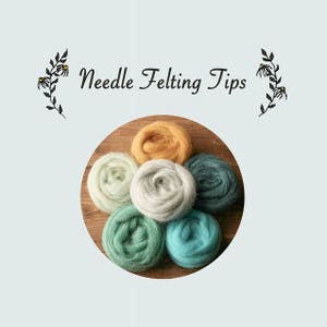 Needle Felting Kit Craft Kit Beginner DIY Kit Christmas Gift Starter Wool Batting Wool Roving Learn to Felt Creative image 4